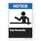 Signmission ANSI Notice Sign, Use Handrails, 24in X 18in Decal, 18" W, 24" L, Landscape, Use Handrails OS-NS-D-1824-L-19939 - alternate 1